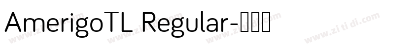 AmerigoTL Regular字体转换